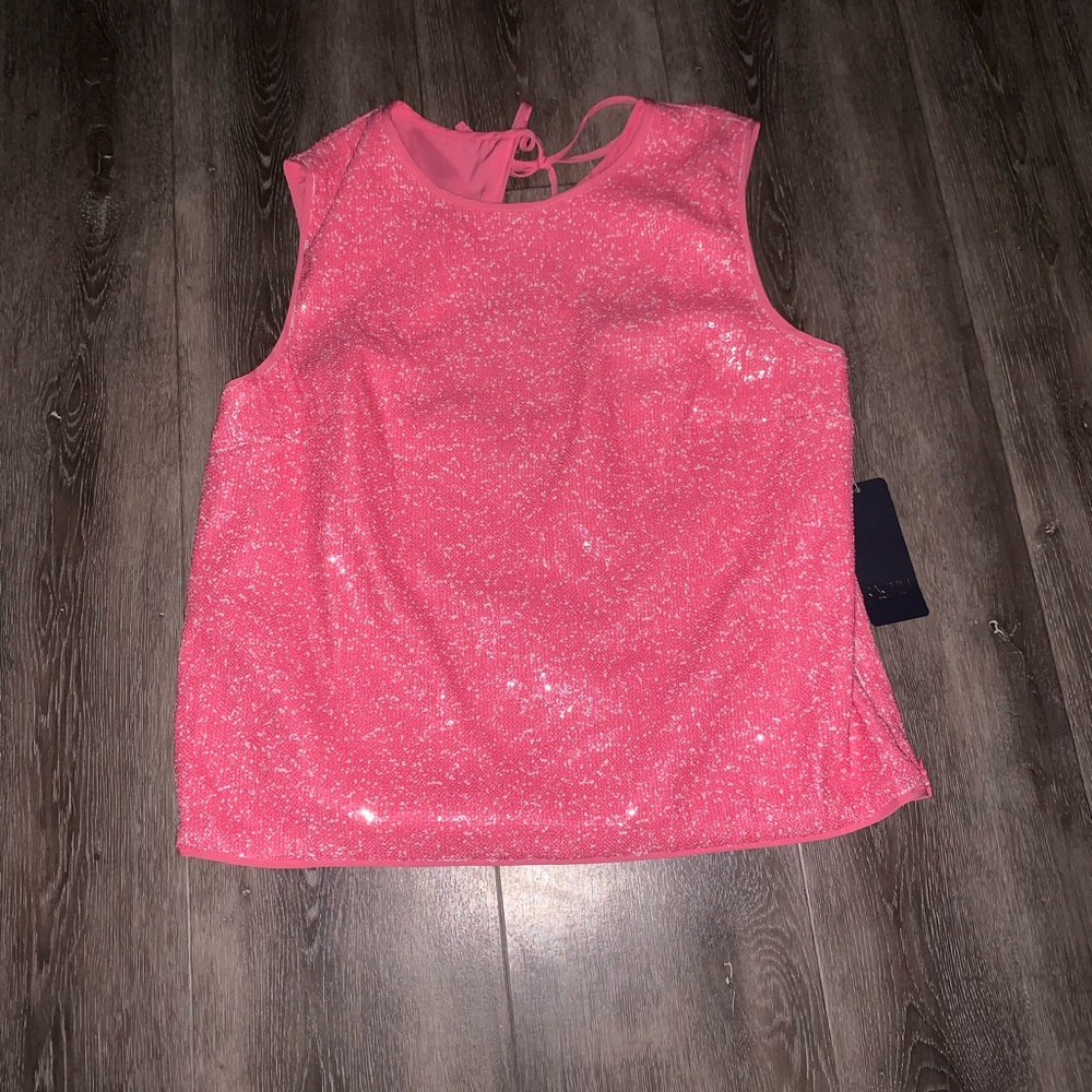 new rachel roy sequin blouse